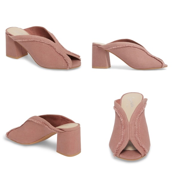 Seychelles frayed rose mule sandals size 7.5 - Picture 7 of 8